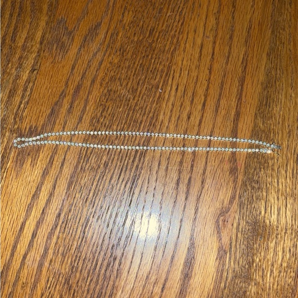 18in 14Kt Yellow Gold VS2+ Tennis Chain Necklace - Picture 5 of 7